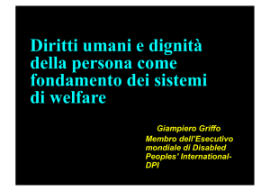 Diritti umani e persone con disabilità