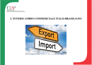 L´INTERSCAMBIO COMMERCIALE ITALO