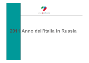 32 città russe per presentare il meglio del nostro paese