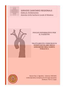 Brochure Informativa per il trattamento degli aneurismi dell`aorta