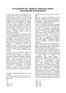 la filosofia del grido di john holloway: una