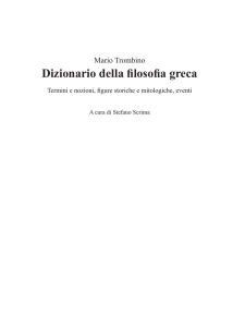 Dizionario della filosofia greca