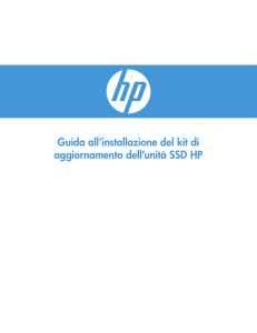 Guida all`installazione del kit di aggiornamento dell`unità SSD HP