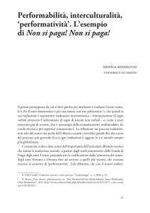 `performatività`. L`esempio di Non si paga! Non si paga!