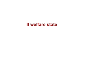 Il welfare state - Social Capital Gateway