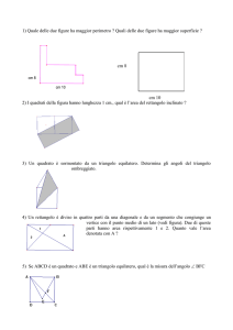 1) Quale delle due figure ha maggior perimetro