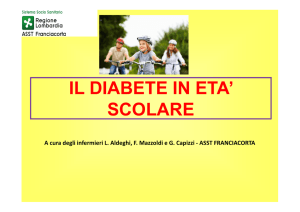 diabete in eta` scolare