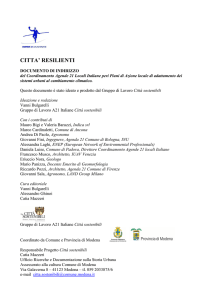 CITTA` RESILIENTI - Comune di Modena
