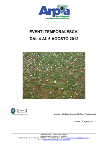 eventi temporaleschi dal 4 al 6 agosto 2012