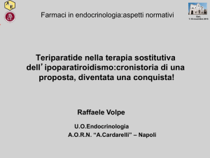 Ipoparatiroidismo Cronico Grave - Associazione Medici Endocrinologi