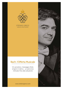 Bach: l`Offerta Musicale BWV 1079