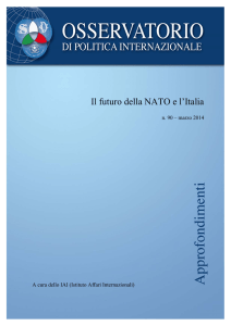 Il futuro della NATO e l`Italia