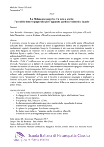 Modulo 2 – Piante Spagyria - SINCro Scuola di Naturopatia Classica