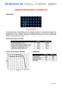 Pannelli solari - ES Electronic SA