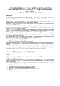 manuale di primo soccorso per l`addestramento e l`aggiornamento