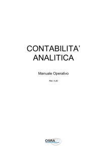 contabilita` analitica - CIS Centro Informatico Sud SaS