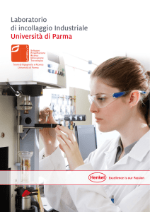 Laboratorio di incollaggio Industriale Università di Parma