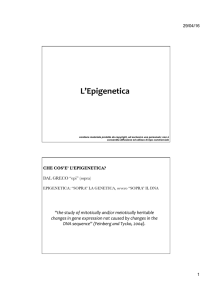 epigenetica File - Progetto e