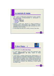 Lezione 5 Memorie di massa