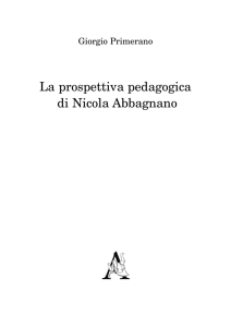 La prospettiva pedagogica di Nicola Abbagnano