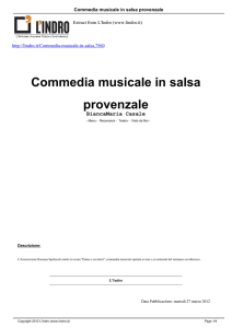 Commedia musicale in salsa provenzale