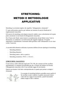 stretching: metodi e metodologie applicative