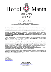 PDF - Hotel Manin Milan