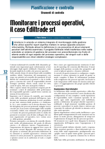 Monitorare i processi operativi, il caso Ediltrade srl