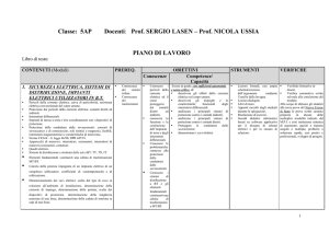 Classe: 5AP Docenti: Prof. SERGIO LASEN – Prof. NICOLA