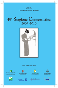 Libretto CID 2009-10 ULTIMO.indd - CID Circolo Musicale di Sondrio