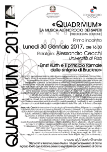 Quadrivium 2017 - Conservatorio di Como