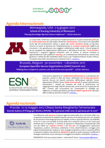 Newsletter (scarica il pdf) - Società Italiana Scienze Infermieristiche