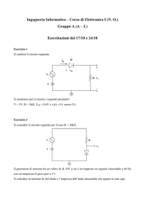 Ingegneria Informatica – Corso di Elettronica I (N. O.) Gruppo A (A