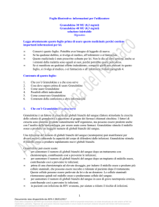 Granulokine 48 MU (0,3 mg/ml) - Banca Dati Farmaci