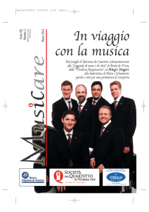In viaggio con la musica - Società del Quartetto di Vicenza