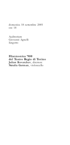 Filarmonica `900 del Teatro Regio di Torino