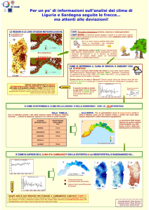 Per un po` di informazioni sull`analisi del clima di Liguria e