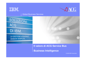 Il valore di ACG Service Bus Business Intelligence