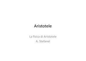 Aristotele - Sezione di Fisica