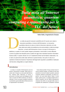 Dalla mela all`Internet quantistica