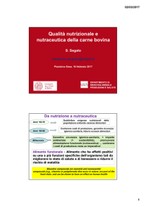 Qualità nutrizionale e nutraceutica della carne bovina