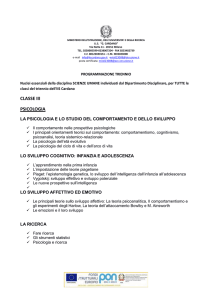 Programmazione Scienze Umane Triennio