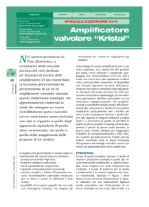 Amplificatore valvolare “Kristal”