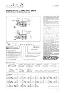 Elettrovalvole tipo DKI, DKU, DKOR