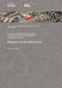 Rapporto finale della Giuria - concorsi campus universitari