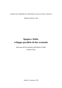 Spagna e Italia: sviluppo parallelo di due economie