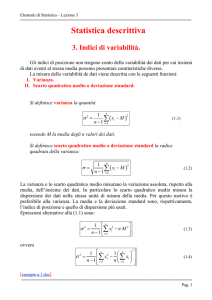 Statistica descrittiva - Università degli Studi di Messina