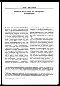 Note e discussioni Verso una “nuova storia” del Mezzogiorno?