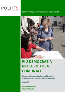 Più democrazia nella Politica comunale - Regione Emilia