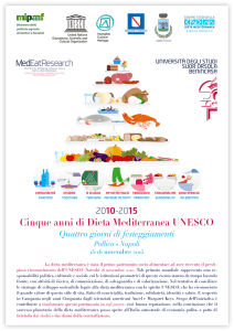 Cinque anni di Dieta Mediterranea UNESCO